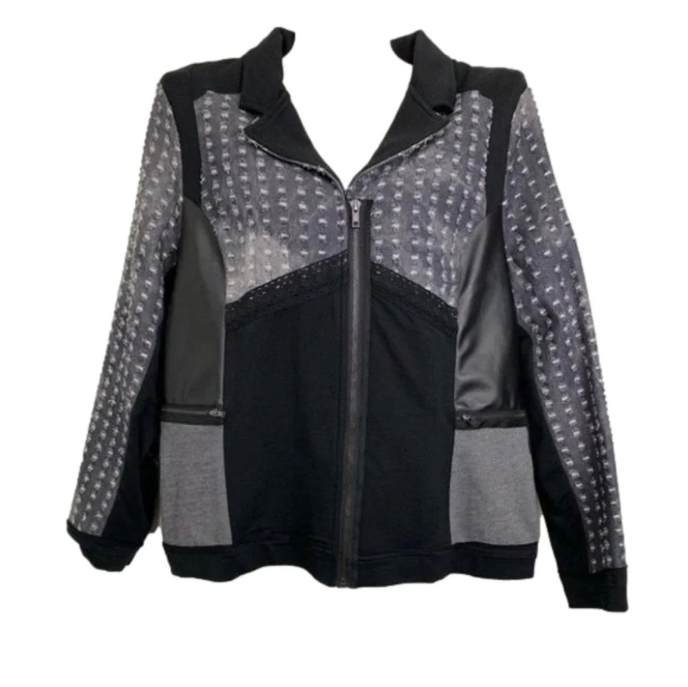 Adam Jacobs Jacket Multi  Textured size Large